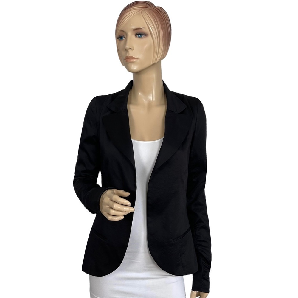Sharon Wauchob Women's Black Wool Blend Blazer 36
